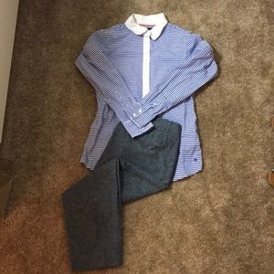 Linen pants, gently worn.